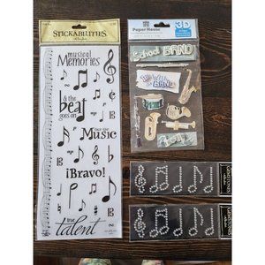 Paper House SCHOOL BAND 3D Stickers Lot Scrapbooking Cards 2007 NEW Music #2